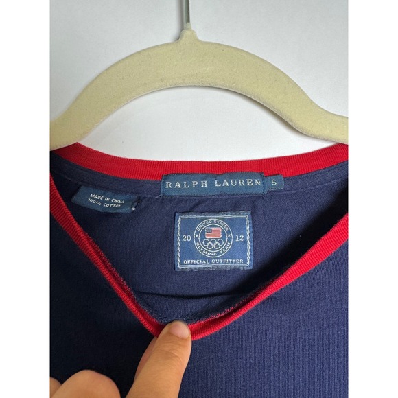 Ralph‎ Lauren Ringer Tee Womens S Small Short Sleeve Navy 2012 London Olympics - Picture 3 of 6